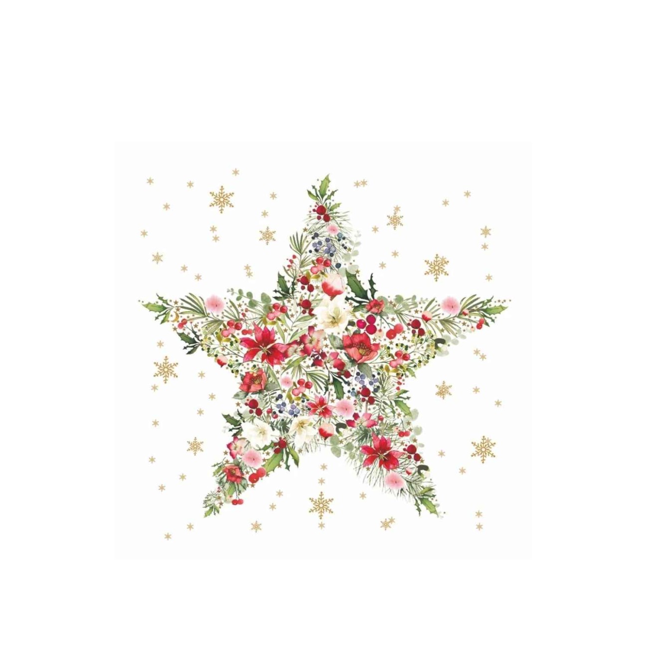 Paperproducts Design - PPD Χαρτοπετσέτα 33x33 εκ. σειρά Beautiful Christmas Star Χριστουγεννιάτικα