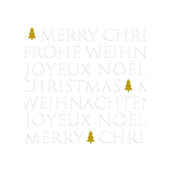 Paperproducts Design - PPD Χαρτοπετσέτα 33x33 εκ. σειρά Christmas Letters Tree White Paperproducts Design - PPD Χαρτοπετσέτα 33x33 εκ. σειρά Christmas Letters Tree White