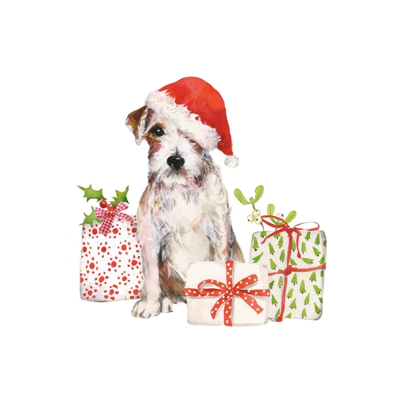 Paperproducts Design - PPD Χαρτοπετσέτα 33x33 εκ. σειρά Christmas Pup Χριστουγεννιάτικα