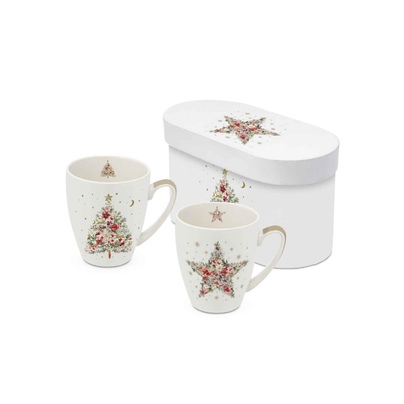 Paperproducts Design - PPD Σετ 2 κούπες 350ml σε κουτί σειρά Beautiful Christmas Χριστουγεννιάτικα