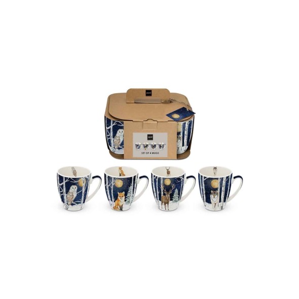 Paperproducts Design - PPD Σετ 4 κούπες 350ml σειρά Winter Animals Paperproducts Design - PPD Σετ 4 κούπες 350ml σειρά Winter Animals