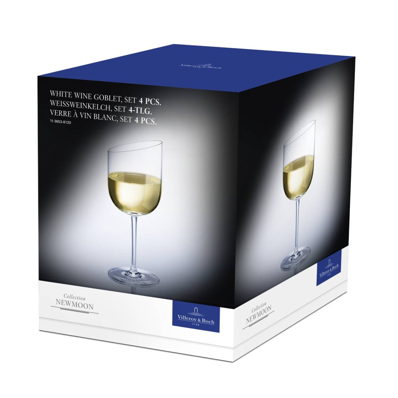 Villeroy & Boch Σετ 4 τεμ. ποτήρι λευκού κρασιού 0,30 λτ. σειρά NewMoon by Villeroy & Boch