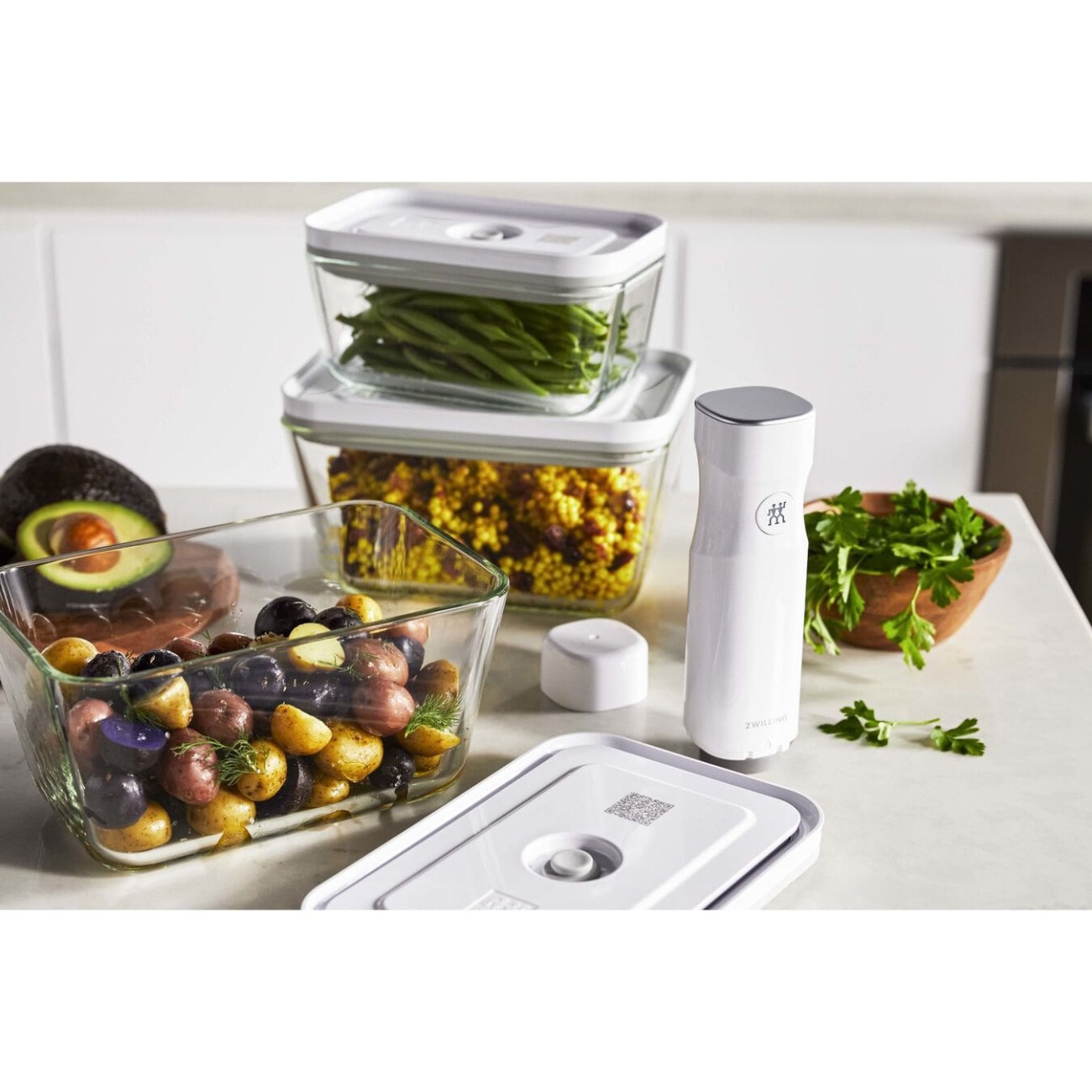 Zwilling Δοχείο τροφίμων Vacuum L παραλληλόγραμμο 2/1,6 lt 21X14Χ13 cm σειρά Fresh & Save Δοχεία Τροφίμων