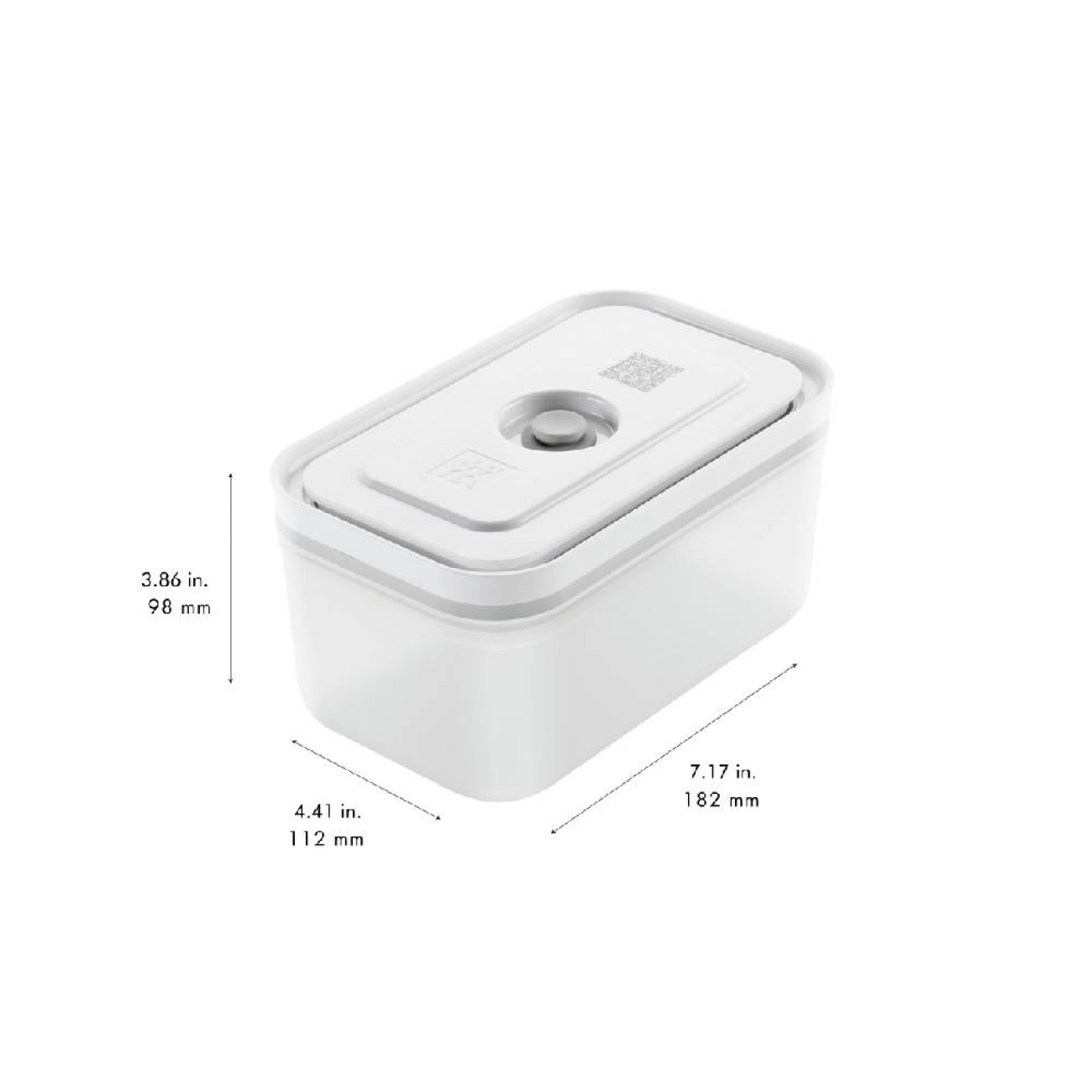 Zwilling Δοχείο τροφίμων Vacuum M παραλληλόγραμμο 1,1/0,9 λτ. 18Χ11Χ10 εκ. σειρά Fresh & Save Δοχεία Τροφίμων