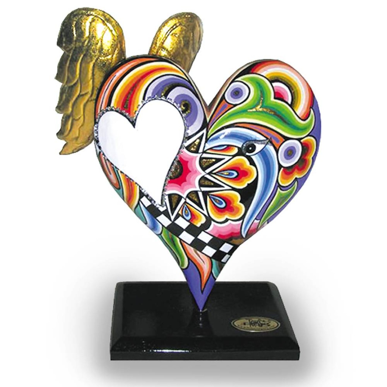 Καρδιά με χρυσά φτερά 23cm
 Διακοσμητικά