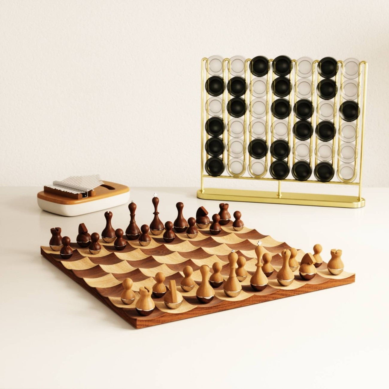 Umbra Σκάκι 38x11cm ξύλινο σειρά Wobble Chess New Arrivals
