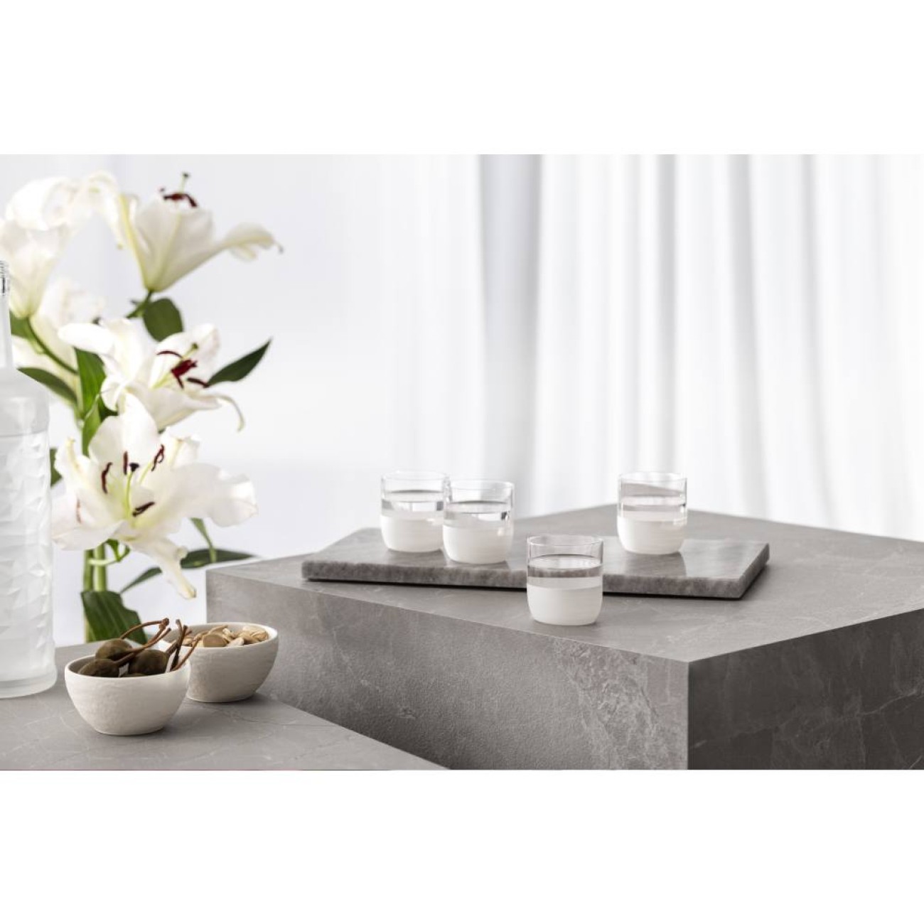 Villeroy & Boch Σετ 4 τεμ. ποτήρι ουΐσκι/ χυμού 0,25 λτ. σειρά Manufacture Rock Blanc Manufacture Rock by Villeroy & Boch