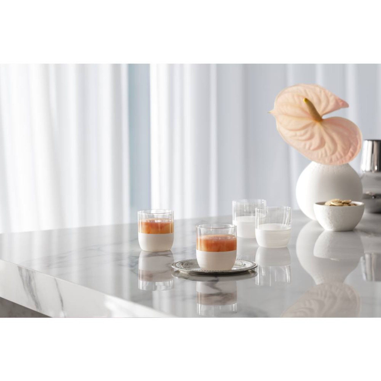 Villeroy & Boch Σετ 4 τεμ. ποτήρι ουΐσκι/ χυμού 0,25 λτ. σειρά Manufacture Rock Blanc Manufacture Rock by Villeroy & Boch