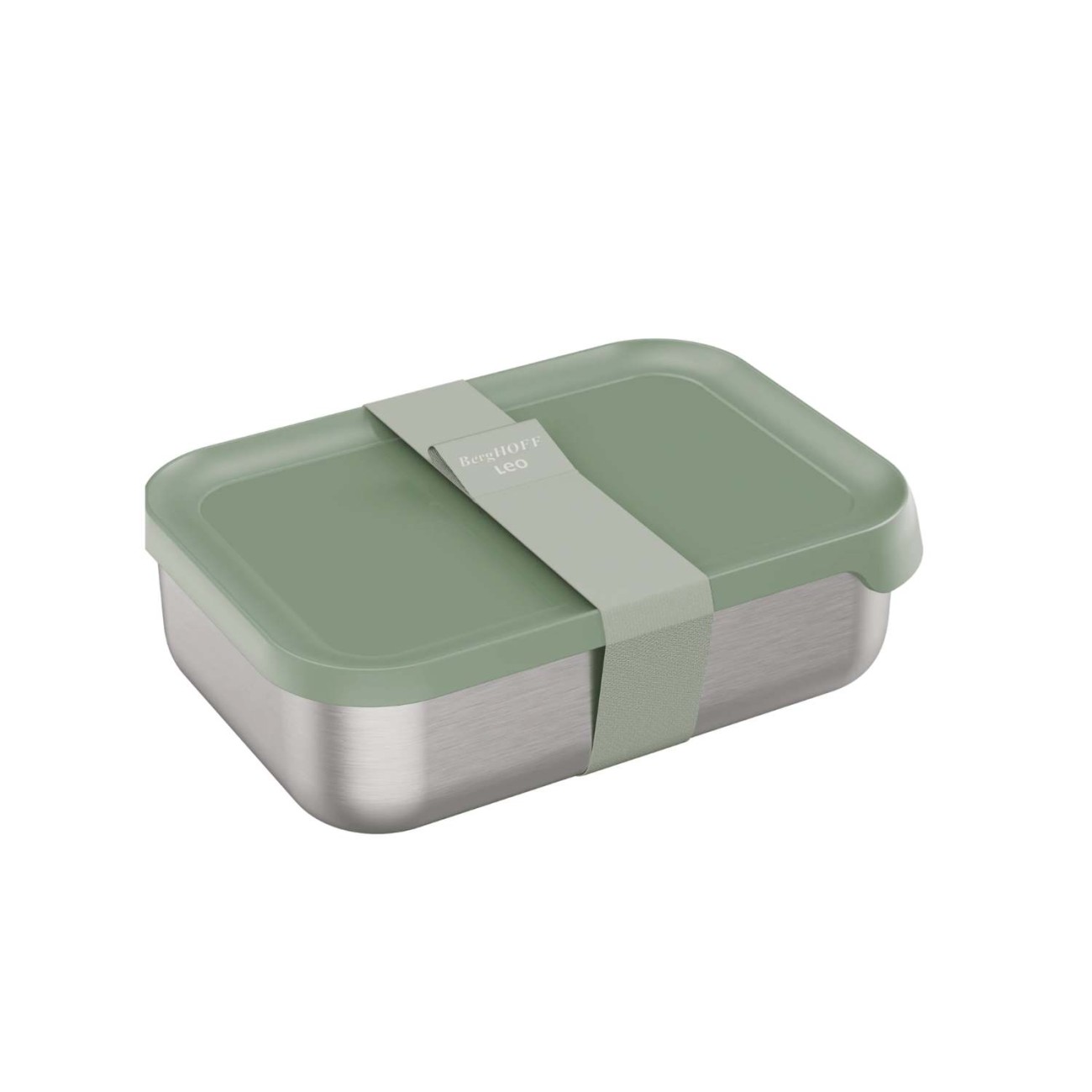 BergHOFF Φαγητοδοχείο ανοξείδωτο 21,5x15,5x6,3cm πράσινο σειρά Leo Δοχεία Τροφίμων