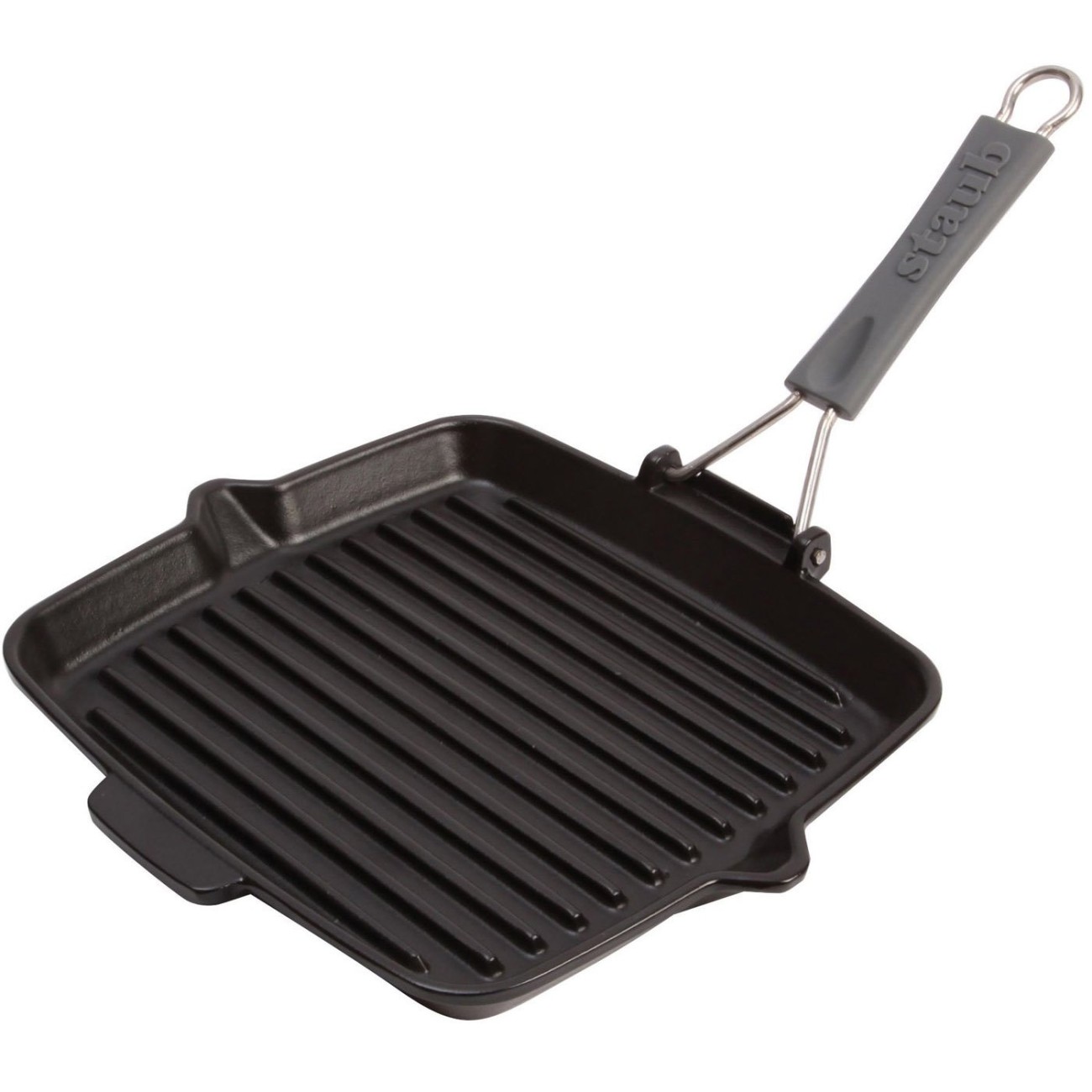 Staub Γκριλιέρα τετράγωνη 24x24εκ. μαντέμι με χερούλι σιλικόνης σειρά Grill Symphony Γκριλιέρες/Ψηστιέρες