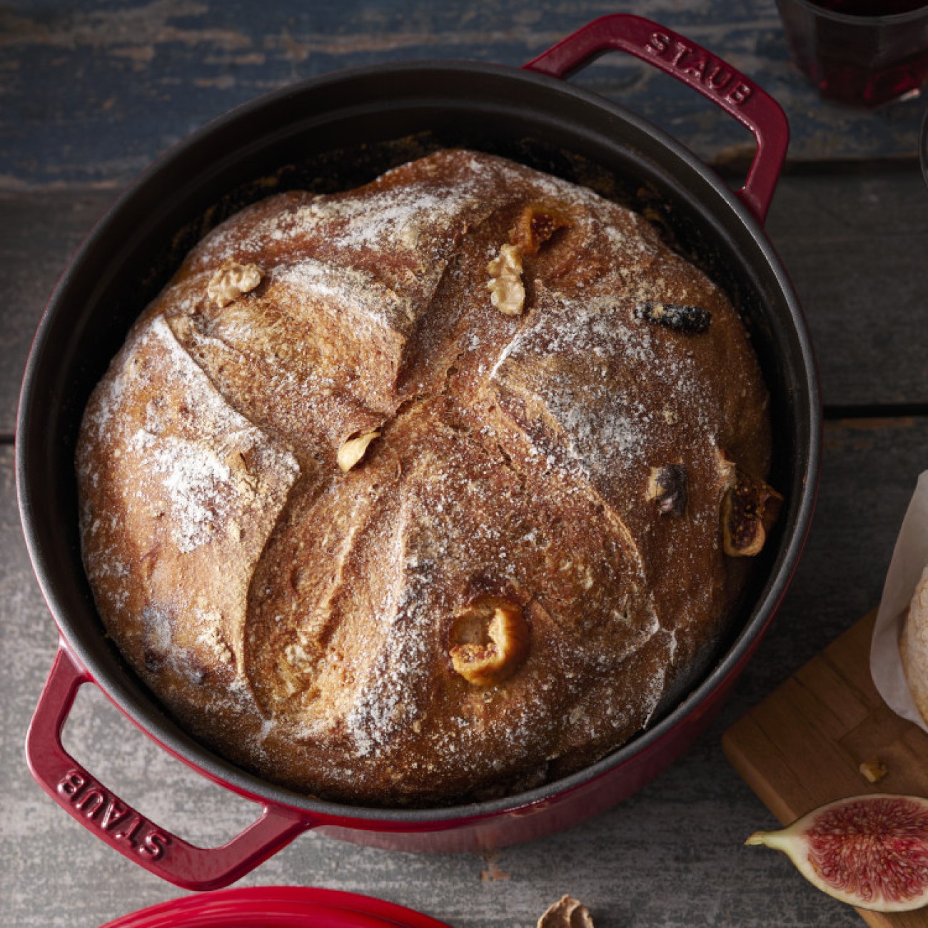 Staub Γάστρα/ Σκεύος μαντέμι στρογγυλό 28 εκ. - 6,7lt σειρά Cherry Γάστρες