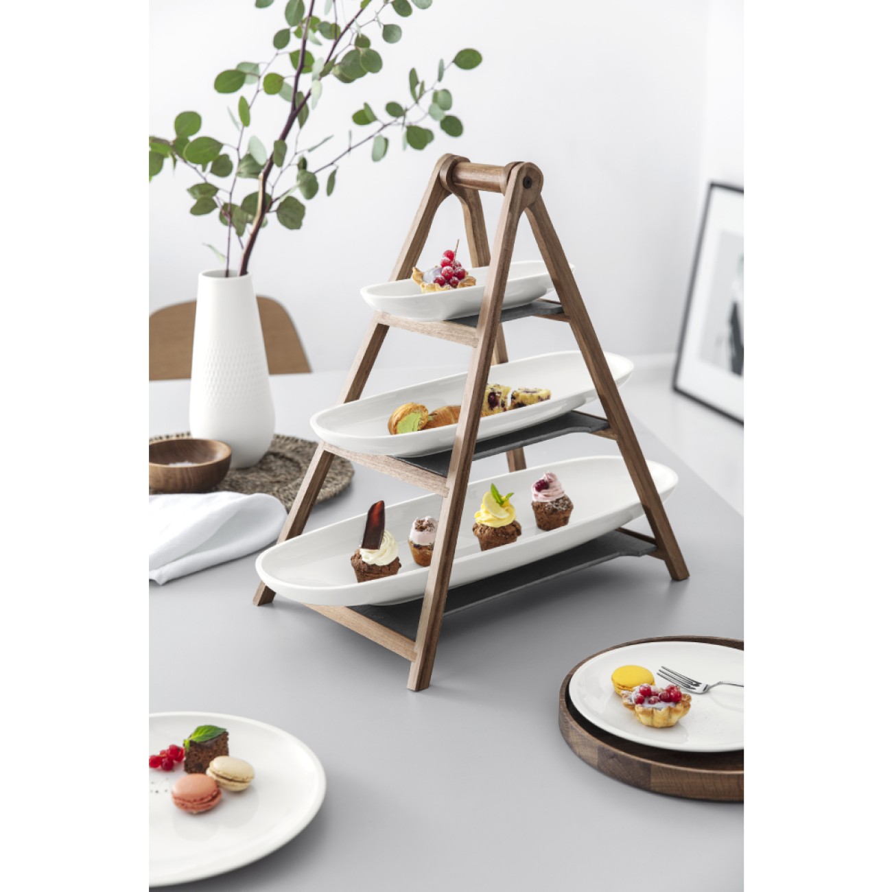 Villeroy & Boch Πιατέλα με τριπλή βάση σειρά Artesano Original 