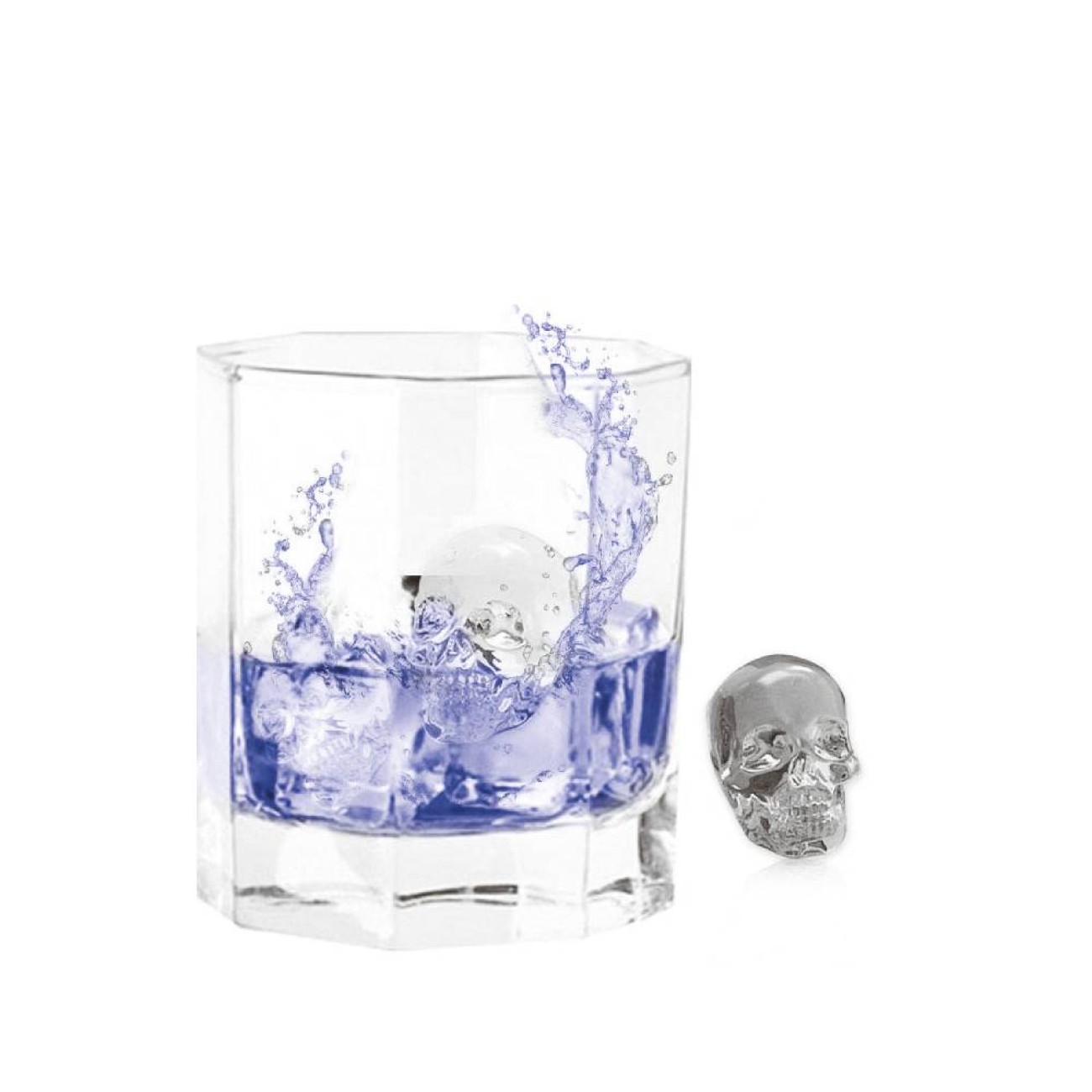 Paderno Θήκη σιλικόνης 4 θέσεων για παγάκια Skulls  Αξεσουάρ Σερβιρίσματος