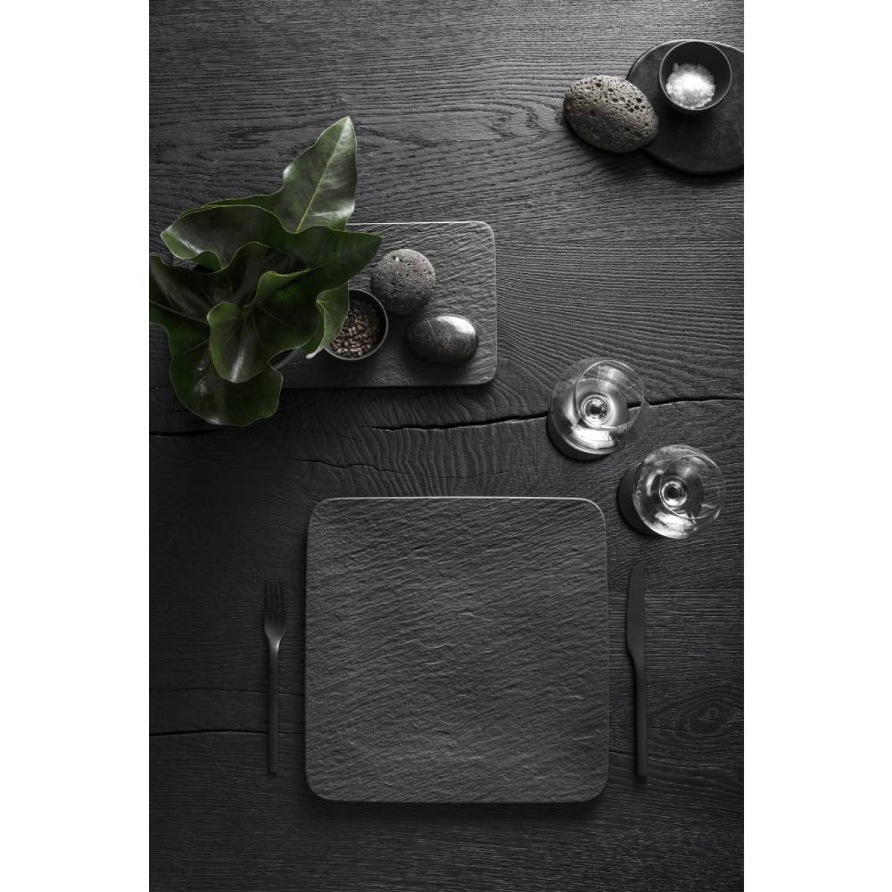 Villeroy & Boch Πιατέλλα τετράγωνη 32Χ32 εκ. σειρά Manufacture Rock Manufacture Rock by Villeroy & Boch