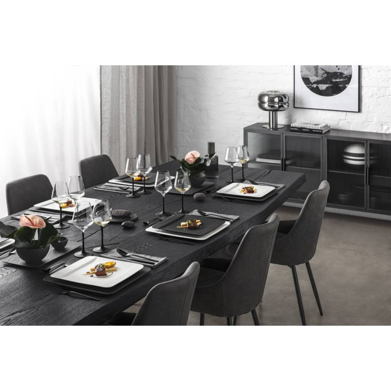 Villeroy & Boch Πιατέλλα τετράγωνη 32Χ32 εκ. σειρά Manufacture Rock Manufacture Rock by Villeroy & Boch