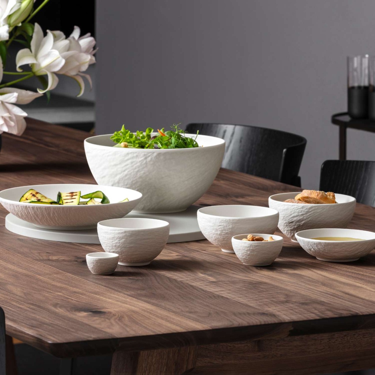 Villeroy & Boch Σαλατιέρα 24 εκ./2,4 λτ. σειρά Manufacture Rock Blanc Manufacture Rock by Villeroy & Boch