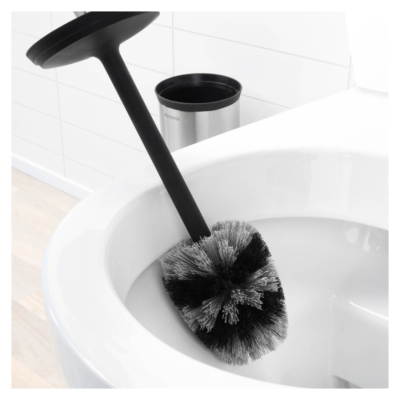 Brabantia Πιγκάλ τουαλέτας με βάση στήριξης σειρά Matt Steel Αξεσουάρ Μπάνιου