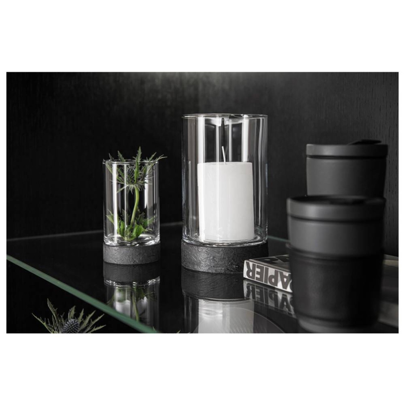 Villeroy & Boch Κηροπήγιο-Λάμπα M 20 εκ. σειρά Manufacture Rock Home Κηροπήγια