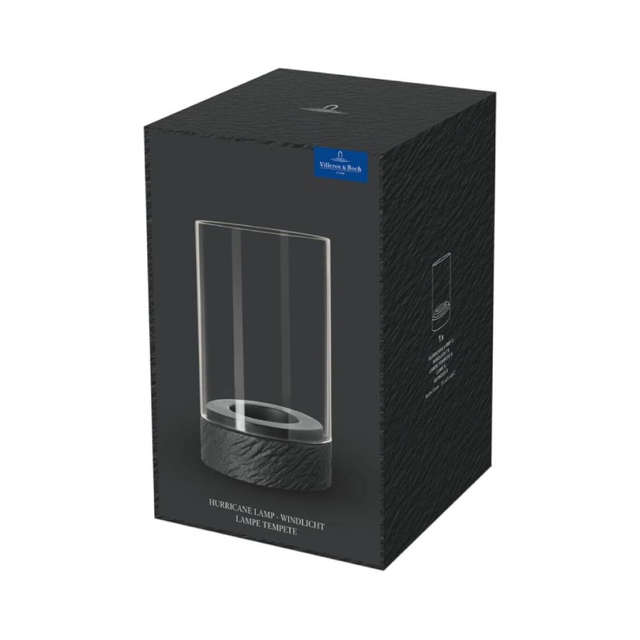 Villeroy & Boch Κηροπήγιο-Λάμπα M 20 εκ. σειρά Manufacture Rock Home Κηροπήγια