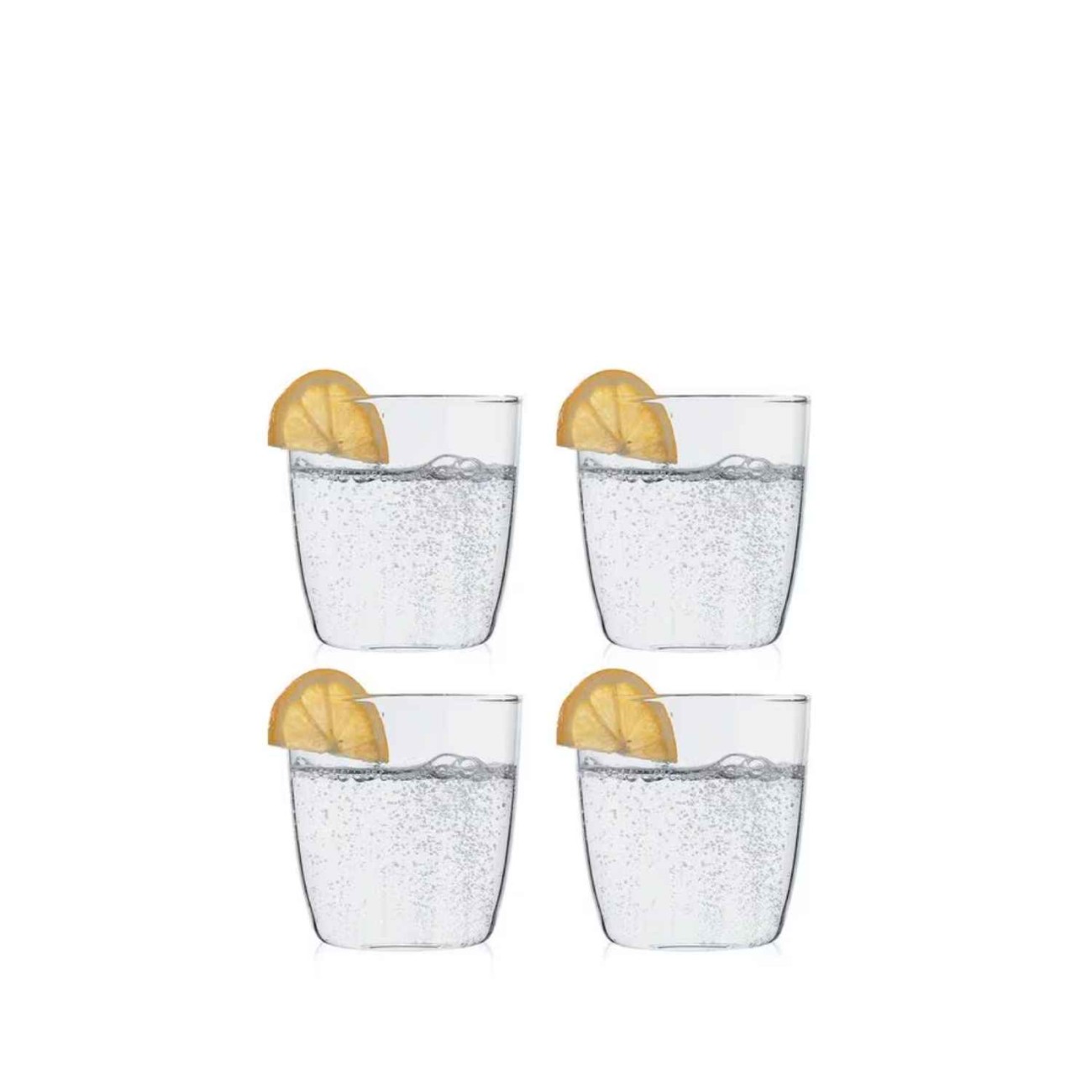 Bodum Σετ 4 τεμ. ποτήρια 350ml Transparent σειρά Kvadrant Ποτήρια Νερού/Αναψυκτικού