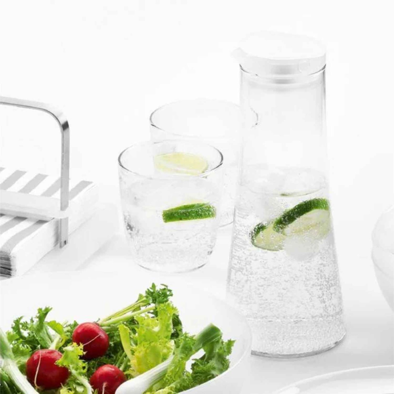 Bodum Σετ 4 τεμ. ποτήρια 350ml Transparent σειρά Kvadrant Ποτήρια Νερού/Αναψυκτικού