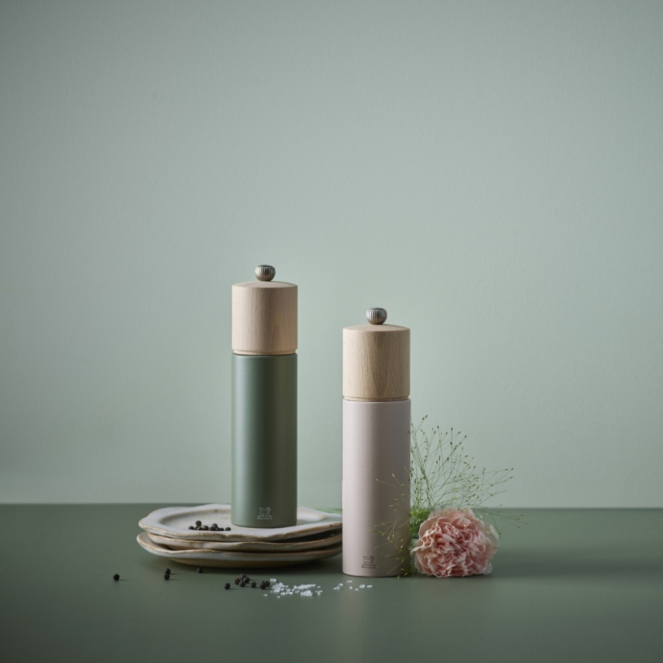 Peugeot Μύλος πιπεριού 21 εκ. Beech wood Fern Green σειρά Boreal
 Μύλοι Πιπεριού/Μύλοι Αλατιού