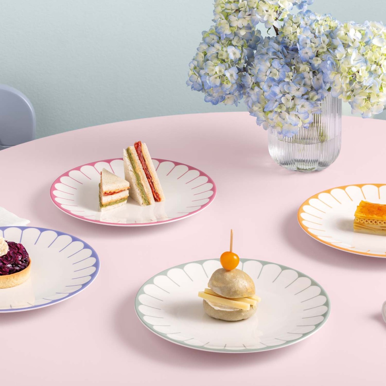 Villeroy & Boch Πιάτο φαγητού 26,6 εκ. σειρά Fleur Vert Πιάτα ρηχά φαγητού