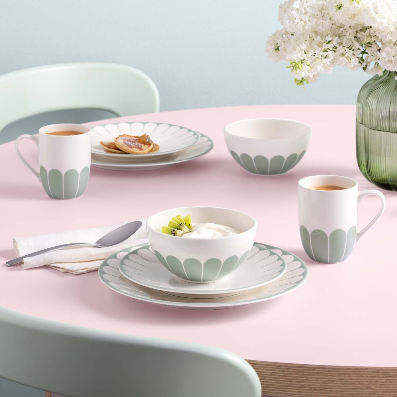 Villeroy & Boch Πιάτο φρούτου 21,2 εκ. σειρά Fleur Vert Πιάτα φρούτου/γλυκού
