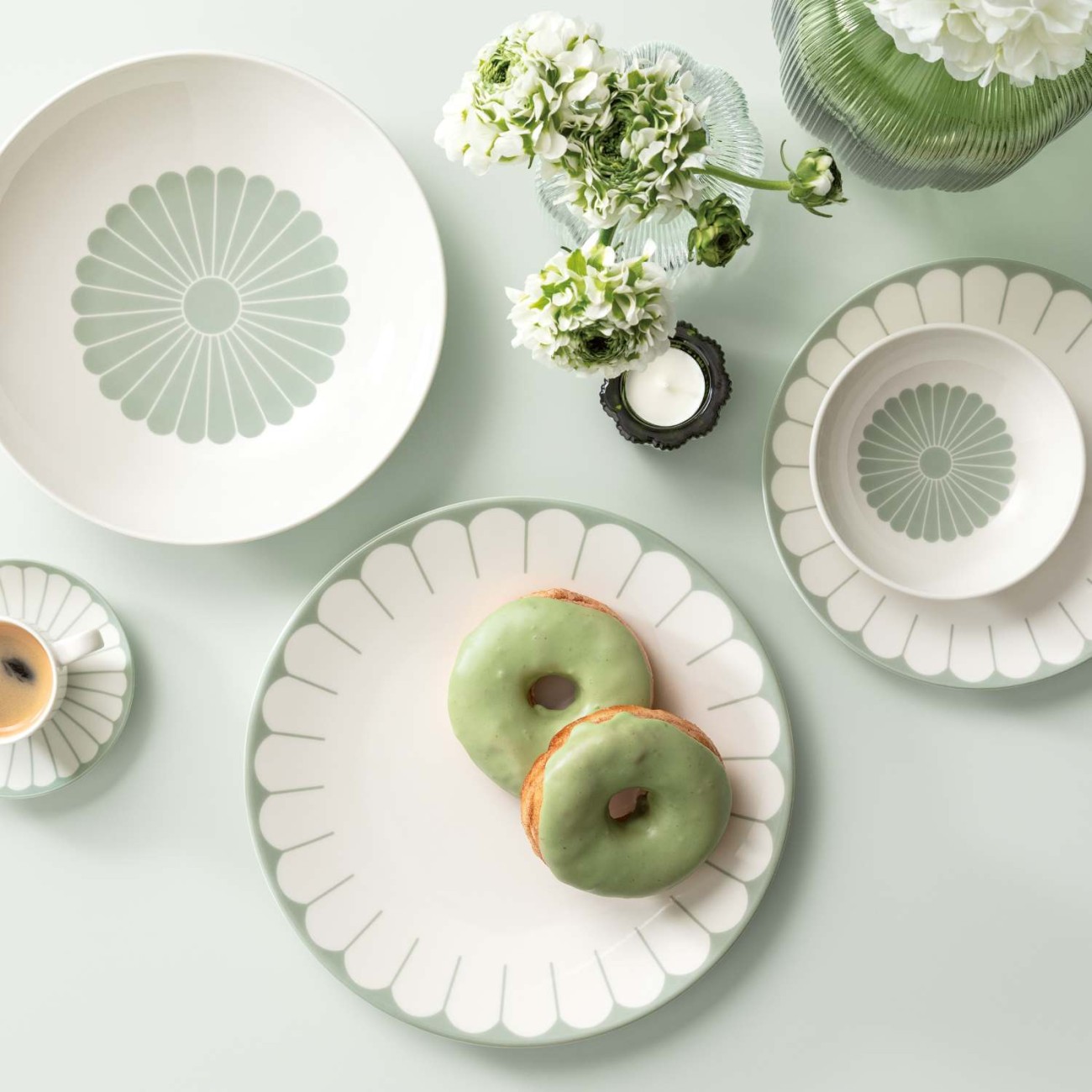 Villeroy & Boch Πιάτο φρούτου 21,2 εκ. σειρά Fleur Vert Πιάτα φρούτου/γλυκού