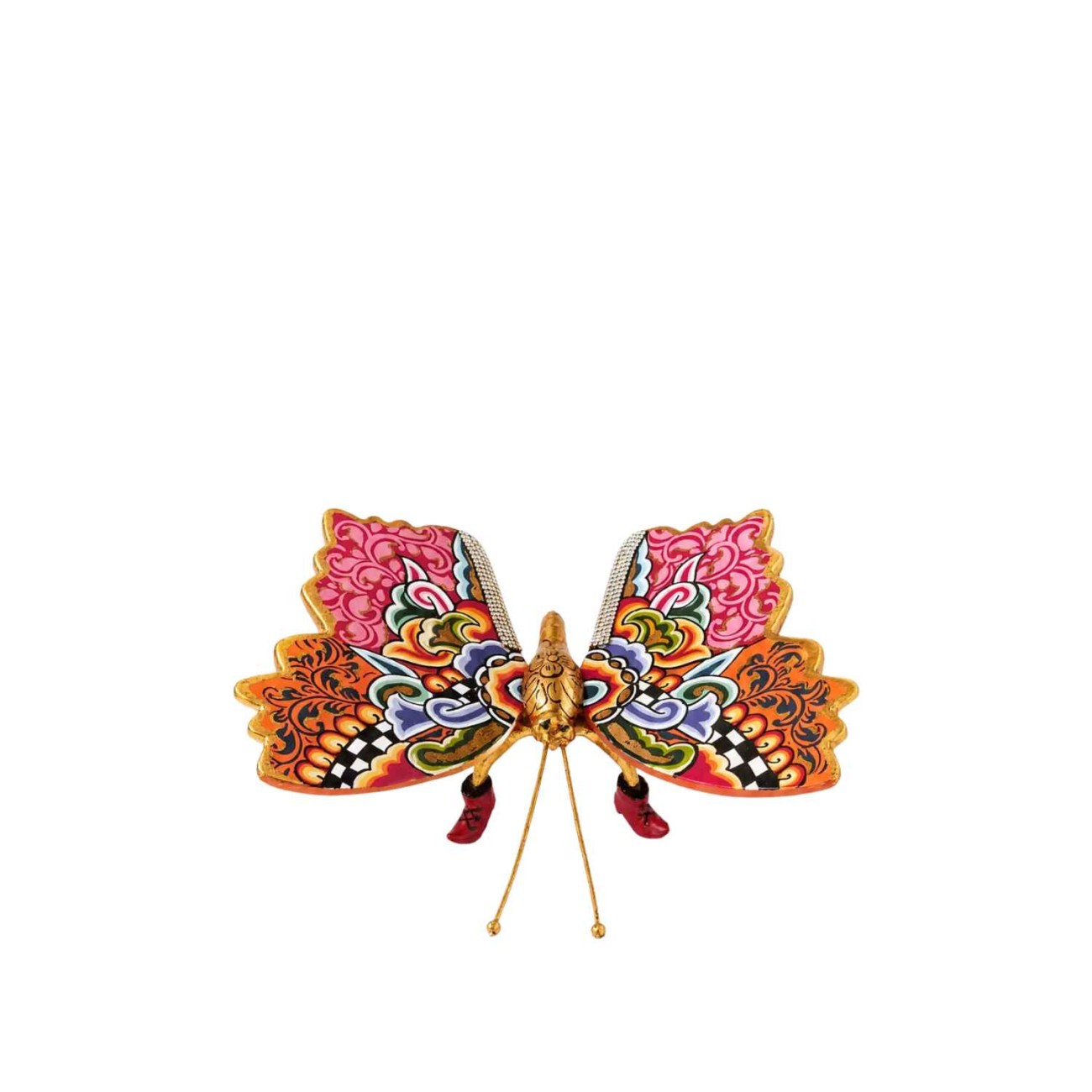 Toms Πεταλούδα Madam Butterfly Κόκκινη 22 x 22 x 8 εκ. Διακοσμητικά