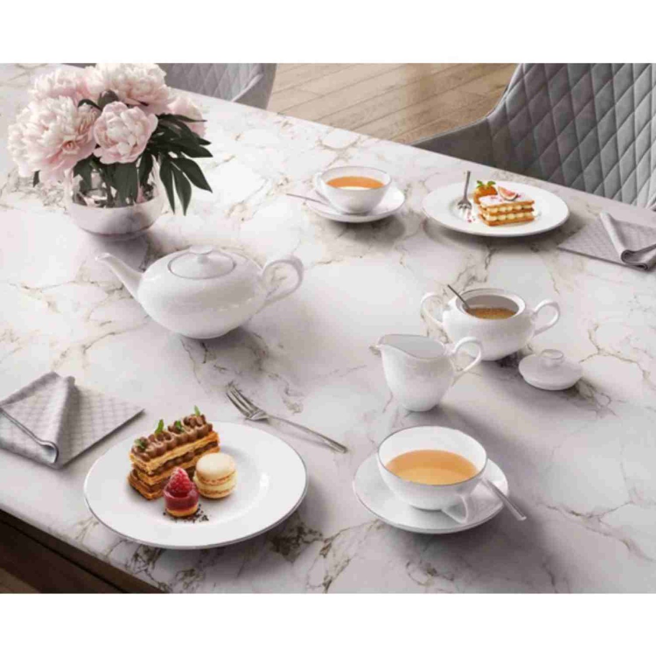 Villeroy & Boch Πιάτο φρούτου 22 εκ. σειρά Anmut Platinum No1 
 Πιάτα φρούτου/γλυκού