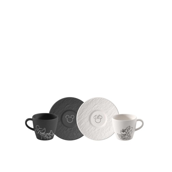 Villeroy & Boch Σετ 4 τεμ. φλιτζάνι/πιάτο εσπρέσσο σειρά Manufacture Rock Mickey Mouse