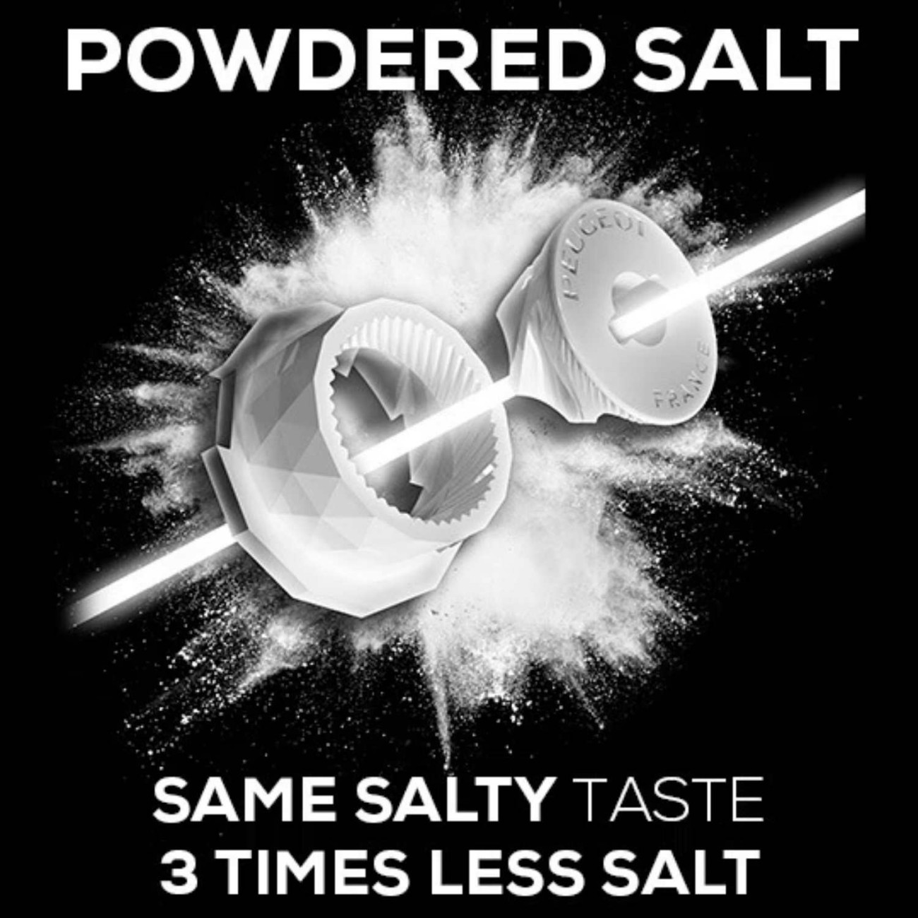 Peugeot Μύλος αλατιού 10 εκ. Pebble Grey σειρά Bistro Μύλοι Αλατιού