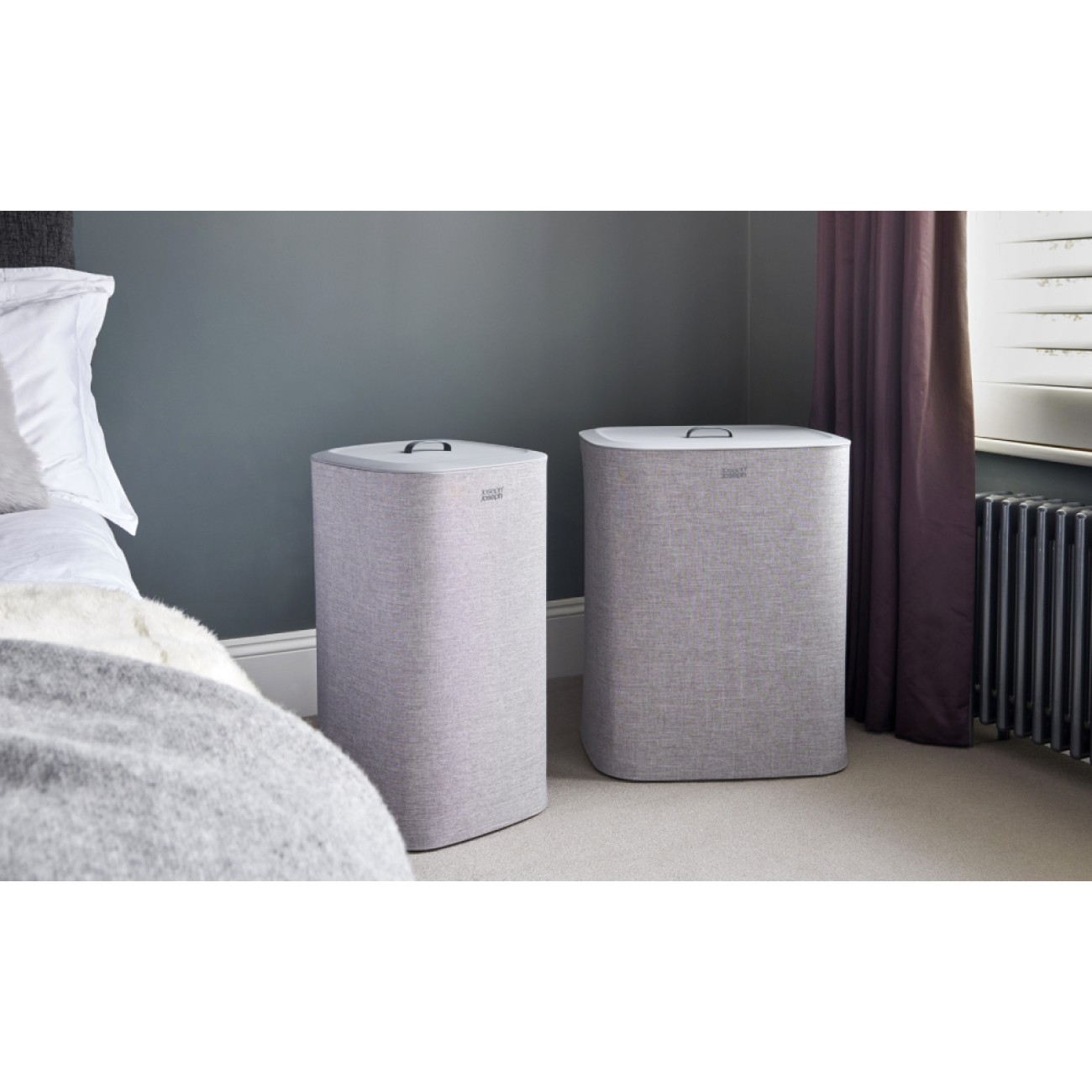 Joseph Joseph Καλάθι απλύτων 90lt. 71x39,5x56 cm γκρί ανοιχτό σειρά Tota Κάδοι απλύτων