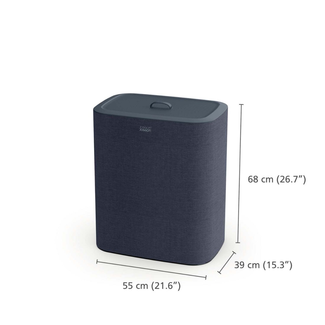 Joseph Joseph Καλάθι απλύτων 90lt 73,5x60,8x40,6 cm μπλε σειρά Tota Trio Κάδοι απλύτων