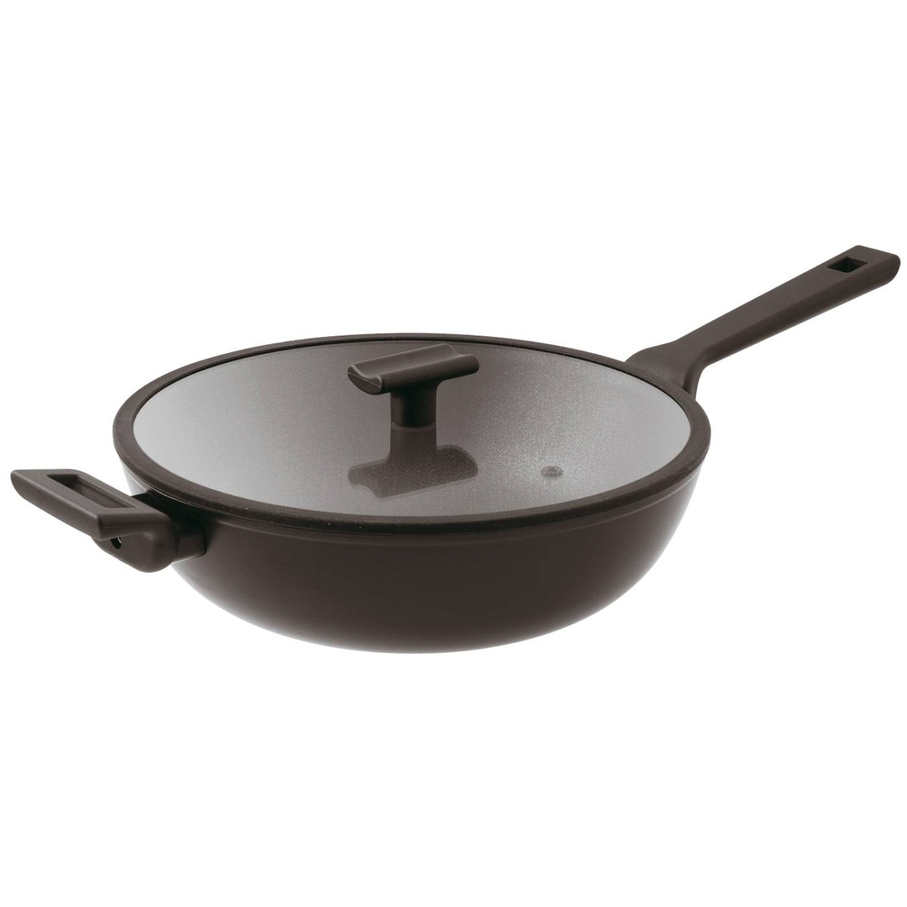 Sambonet Wok Φ 30 cm με καπάκι/5lt σειρά Titan Pro Τηγάνια/Wok