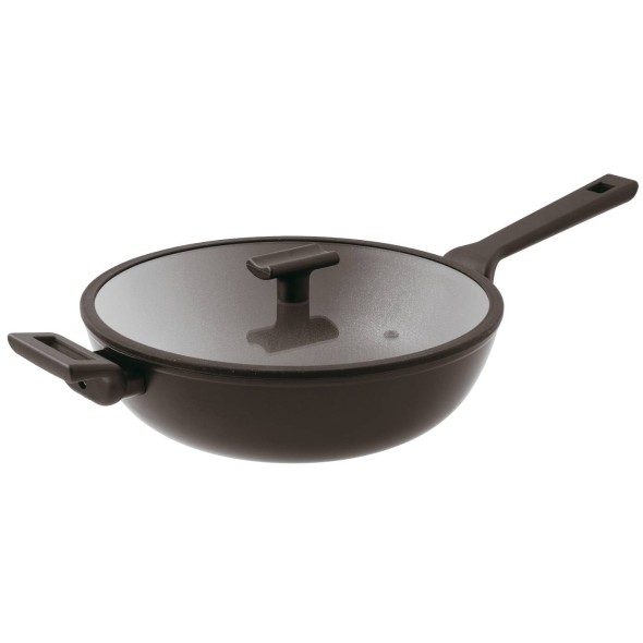Sambonet Wok Φ 30 cm με καπάκι/5lt σειρά Titan Pro