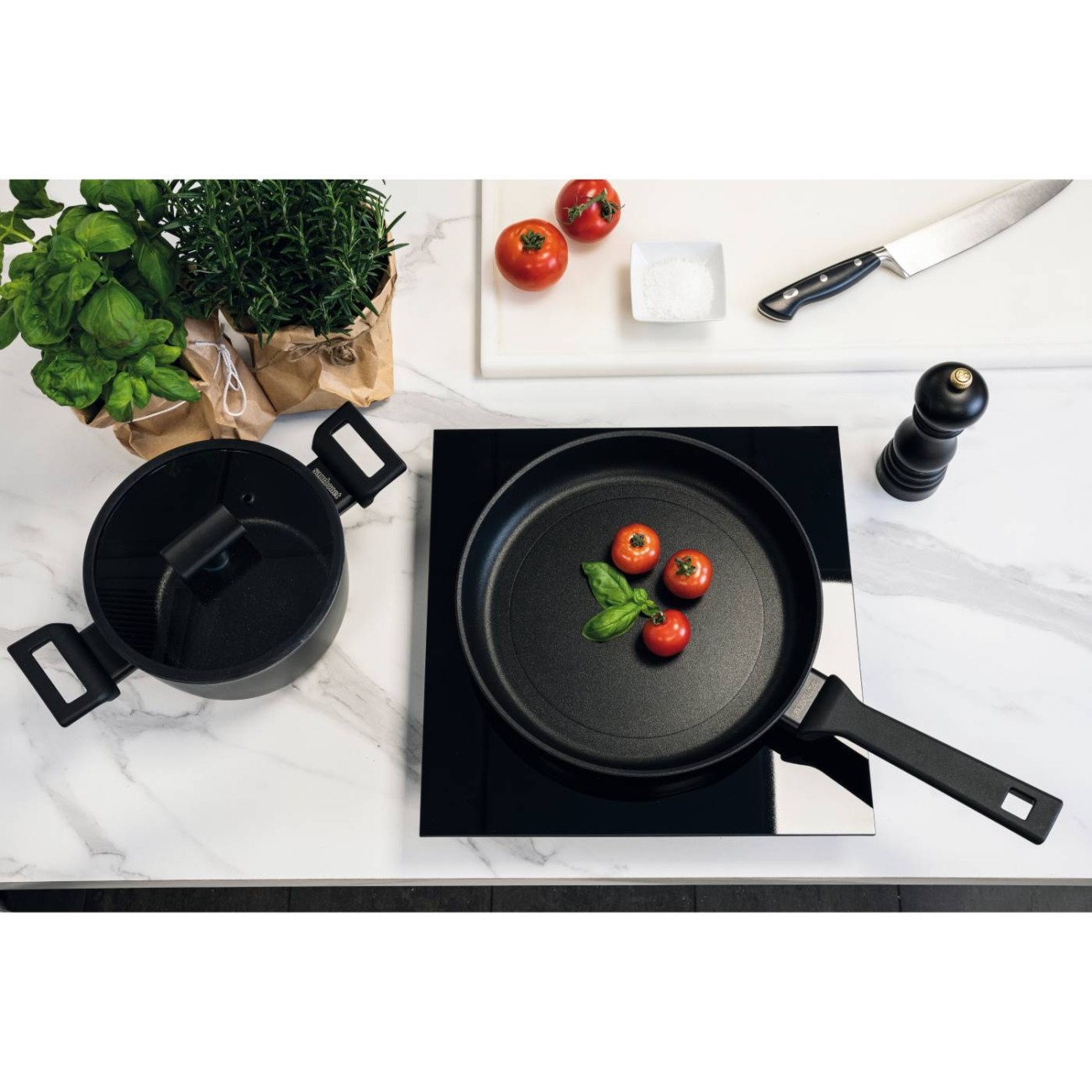 Sambonet Τηγάνι βαθύ Φ 24cm/2,7lt σειρά Titan Pro Τηγάνια/Wok