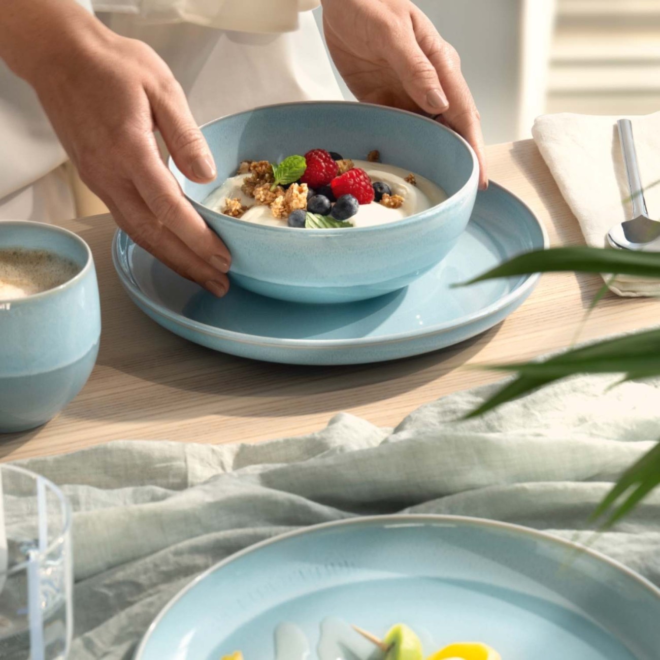 Villeroy & Boch Πιάτο καφέ/τσαγιού 14 εκ. σειρά Perlemor Aqua Perlemor by Villeroy & Boch