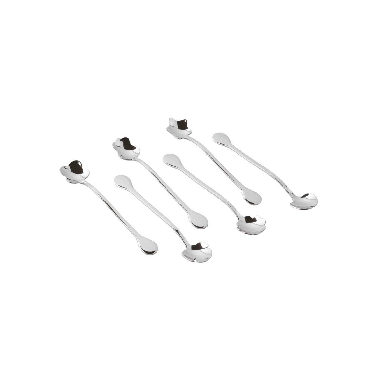 Sambonet Σετ 6 τεμ. κουτάλι κοκτέιλ Party Flower σειρά Living Κουταλάκια/Πιρουνάκια