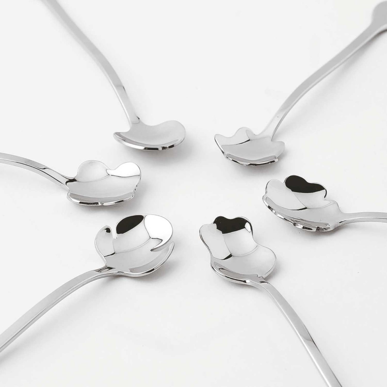 Sambonet Σετ 6 τεμ. κουτάλι κοκτέιλ Party Flower σειρά Living Κουταλάκια/Πιρουνάκια