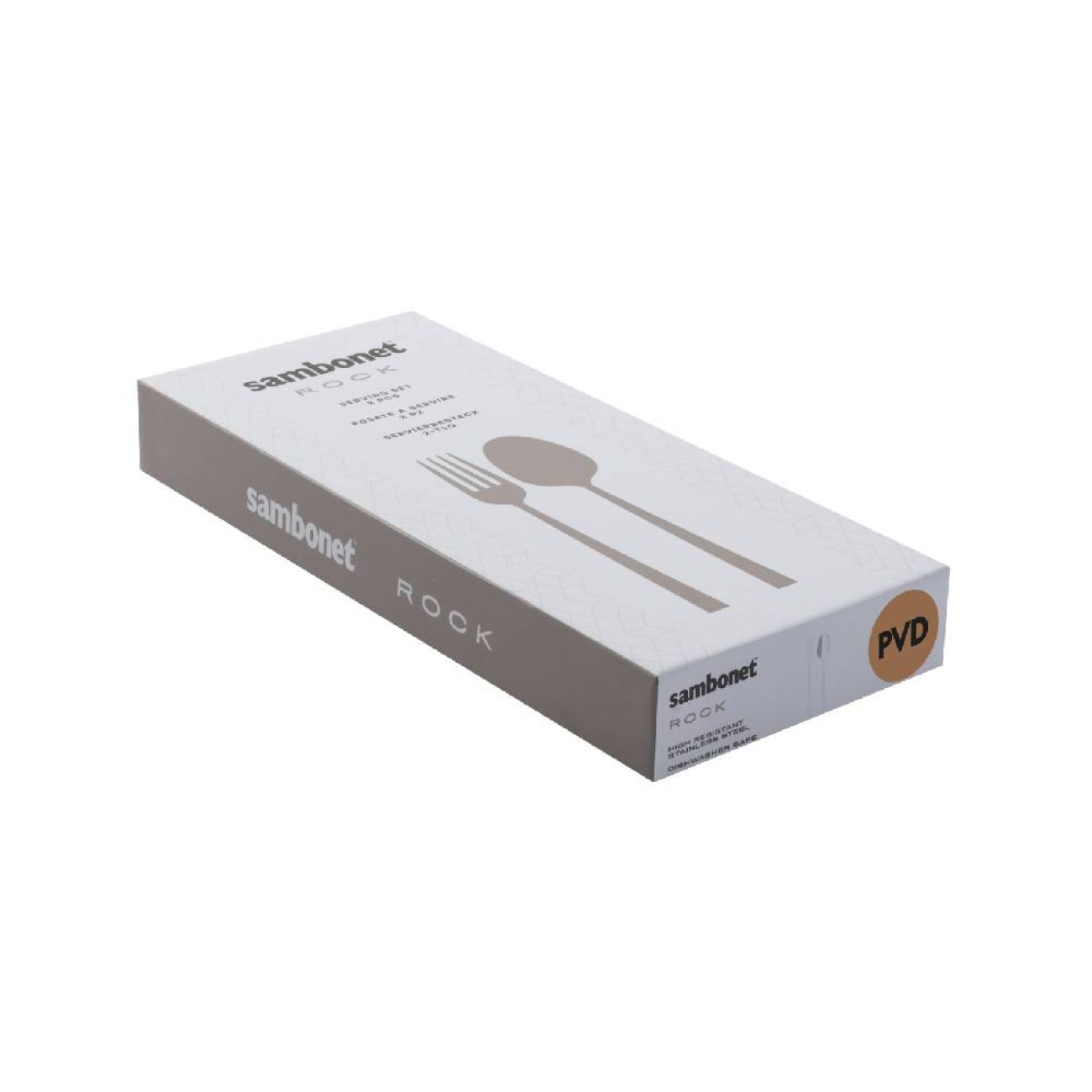 Sambonet Σετ σαλάτας 2τεμ. Σείρα Rock pvd black Σερβίρισμα σαλάτας