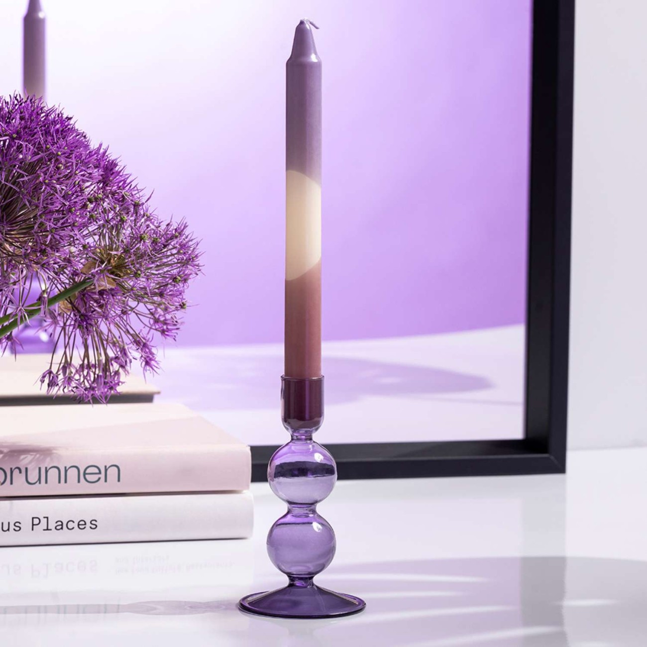 Villeroy & Boch Σετ 2 τεμ. κερί Lavender/Grape σειρά Like Home Κεριά κηροπηγίου