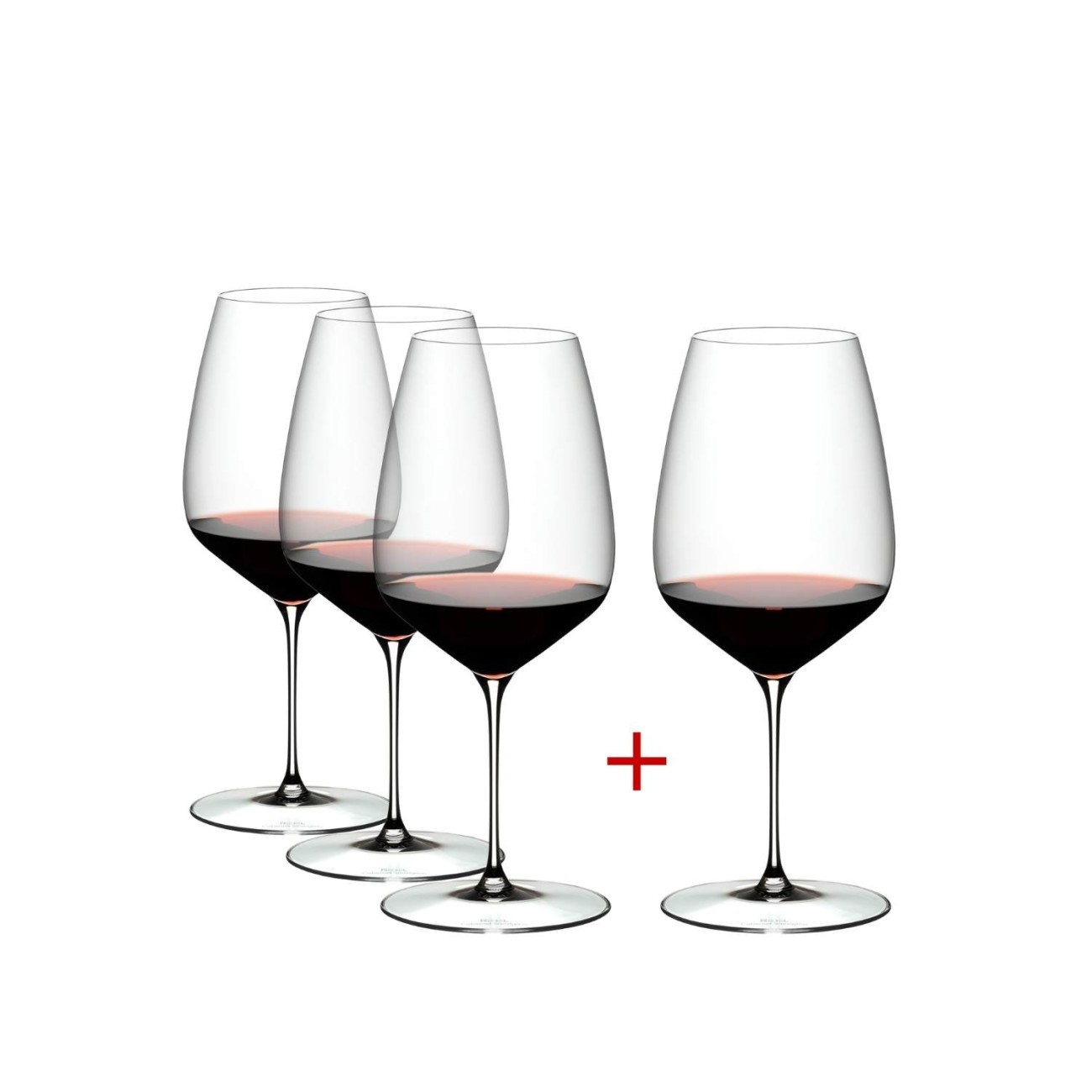 Riedel Σετ 3 + 1 Δώρο ποτήρι Cabernet/Merlot 829 ccm σειρά Veloce Performance by Riedel