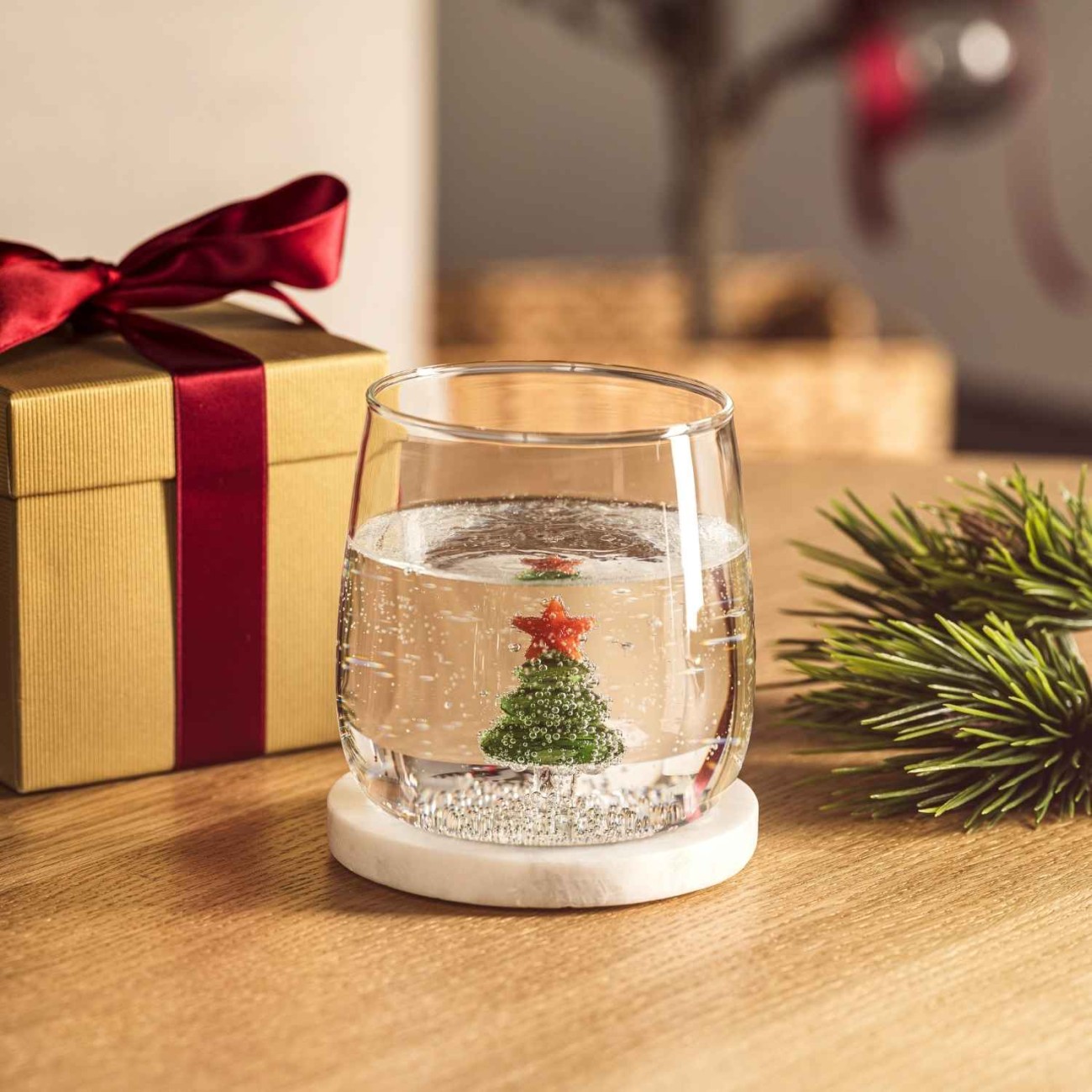 Leonardo Ποτήρι 570 ml Χριστουγεννιάτικο Δέντρο - Gift Box σειρά Riposo Χριστουγεννιάτικα