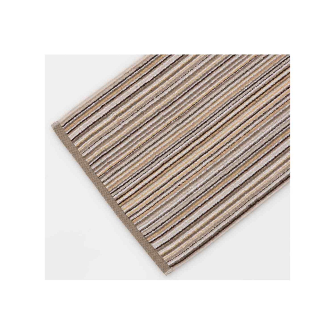 Lasa Home Πετσέτα προσώπου 50Χ100εκ. καφέ σειρά Pure Stripes II Πετσέτες