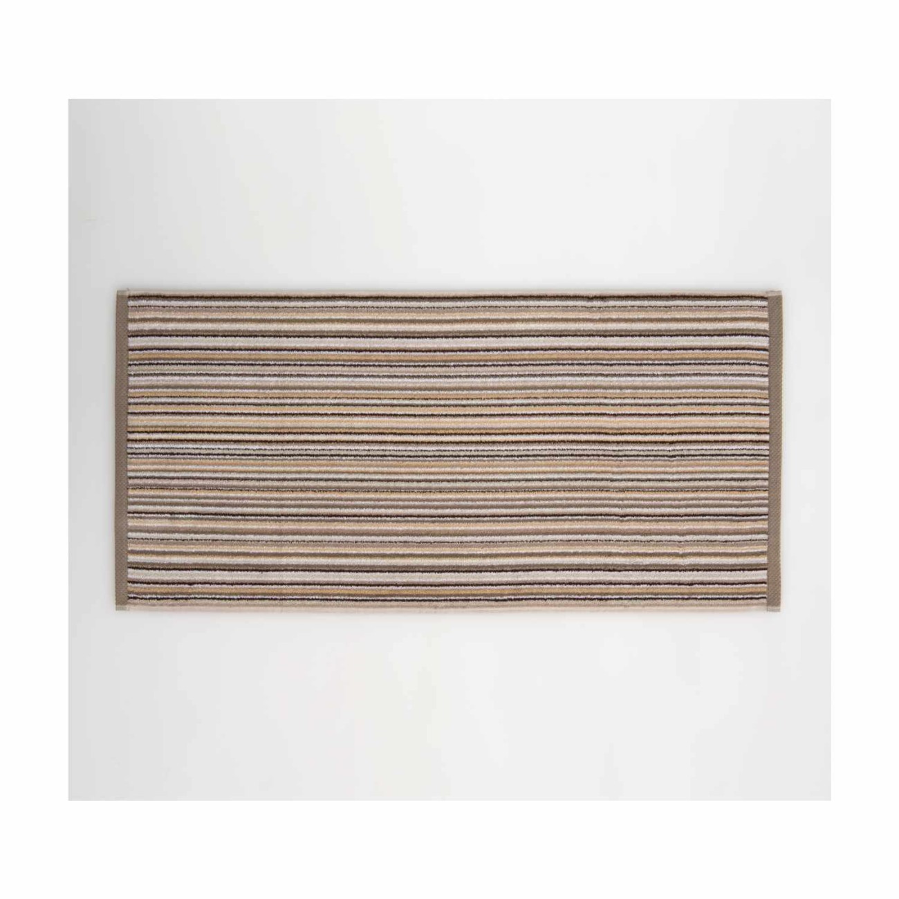 Lasa Home Πετσέτα προσώπου 50Χ100εκ. καφέ σειρά Pure Stripes II Πετσέτες