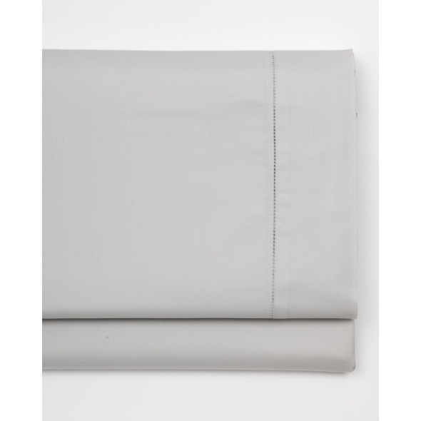 Lasa Home Σετ παπλωματοθήκη 240Χ220εκ. & 2 μαξιλαροθήκες γκρι ανοικτό σειρά Silk