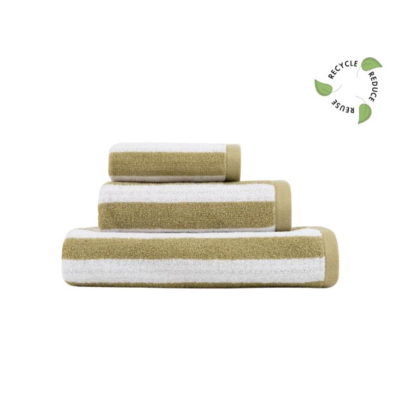 Lasa Home Πετσέτα διπλής όψης χεριών 33Χ50εκ. πράσινο σειρά Efficience Stripes Lasa Home Πετσέτα διπλής όψης χεριών 33Χ50εκ. πράσινο σειρά Efficience Stripes