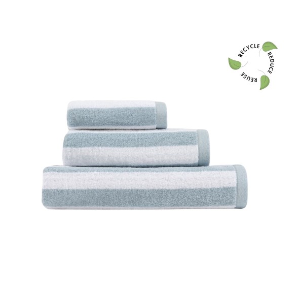 Lasa Home Πετσέτα διπλής όψης σώματος 100Χ150εκ. γαλάζιο σειρά Efficience Stripes Lasa Home Πετσέτα διπλής όψης σώματος 100Χ150εκ. γαλάζιο σειρά Efficience Stripes